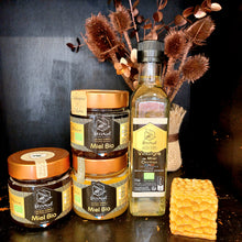 Charger l'image dans la galerie, Lot de 3 Miels Bio d’Aveyron - Occimiel (280g) : Châtaignier, Acacia & Aubépine, Tilleul d’Aubrac