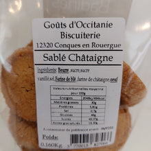 Charger l'image dans la galerie, Biscuits Sablés à la Châtaigne – Les Badines de Conques 160g