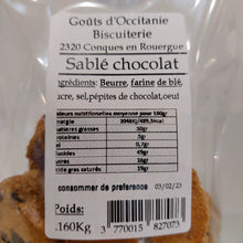 Charger l'image dans la galerie, Biscuits sablés au chocolat les Badines de Conques 160g