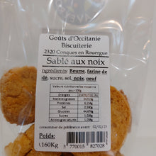 Charger l'image dans la galerie, Biscuit sablés à la noix les Badines de Conques 160g