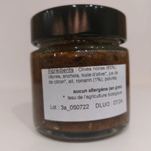 Charger l'image dans la galerie, Tapenade aux olives noires et romarin 110g