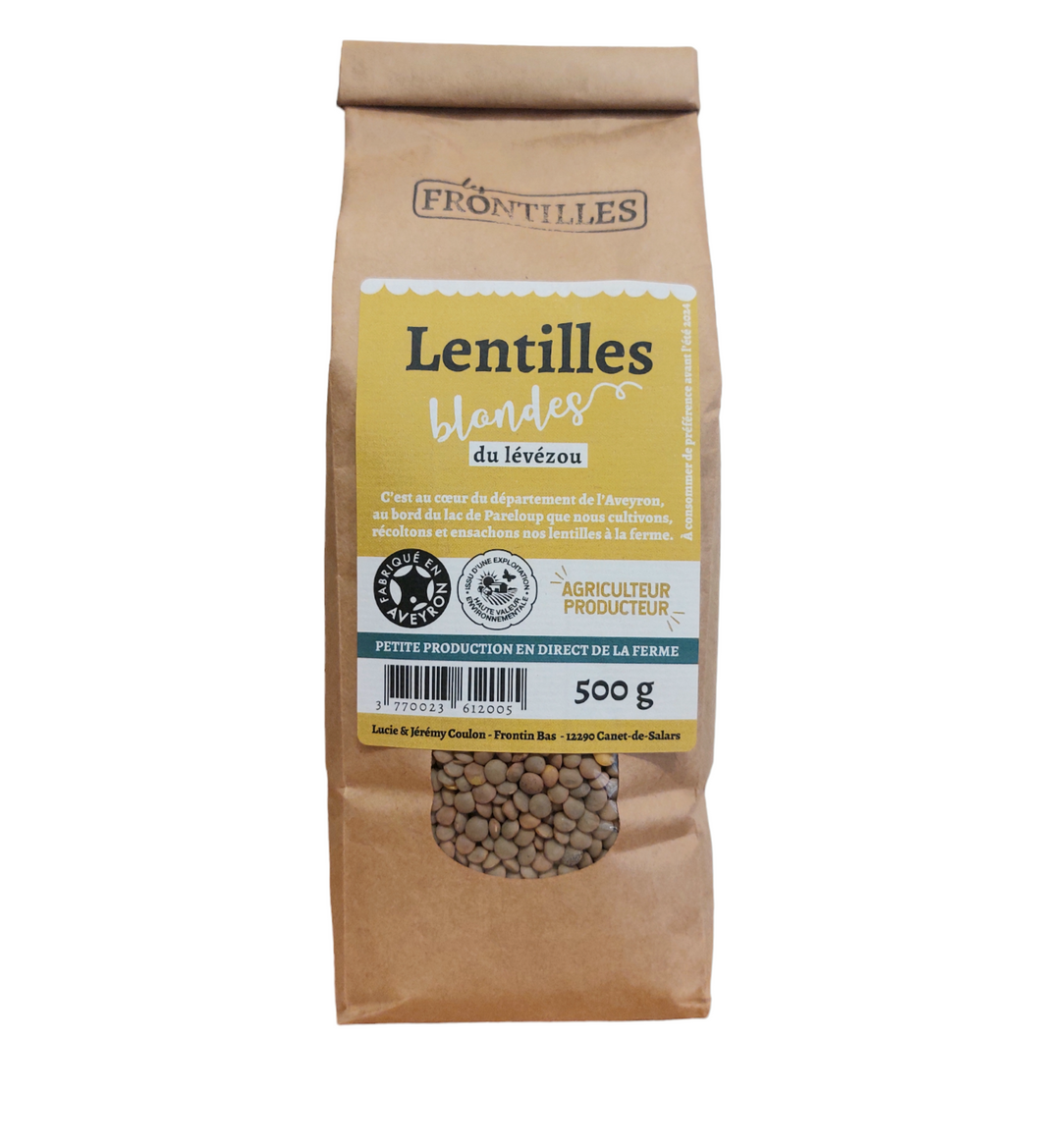 Lentilles blondes Les Frontilles 500g