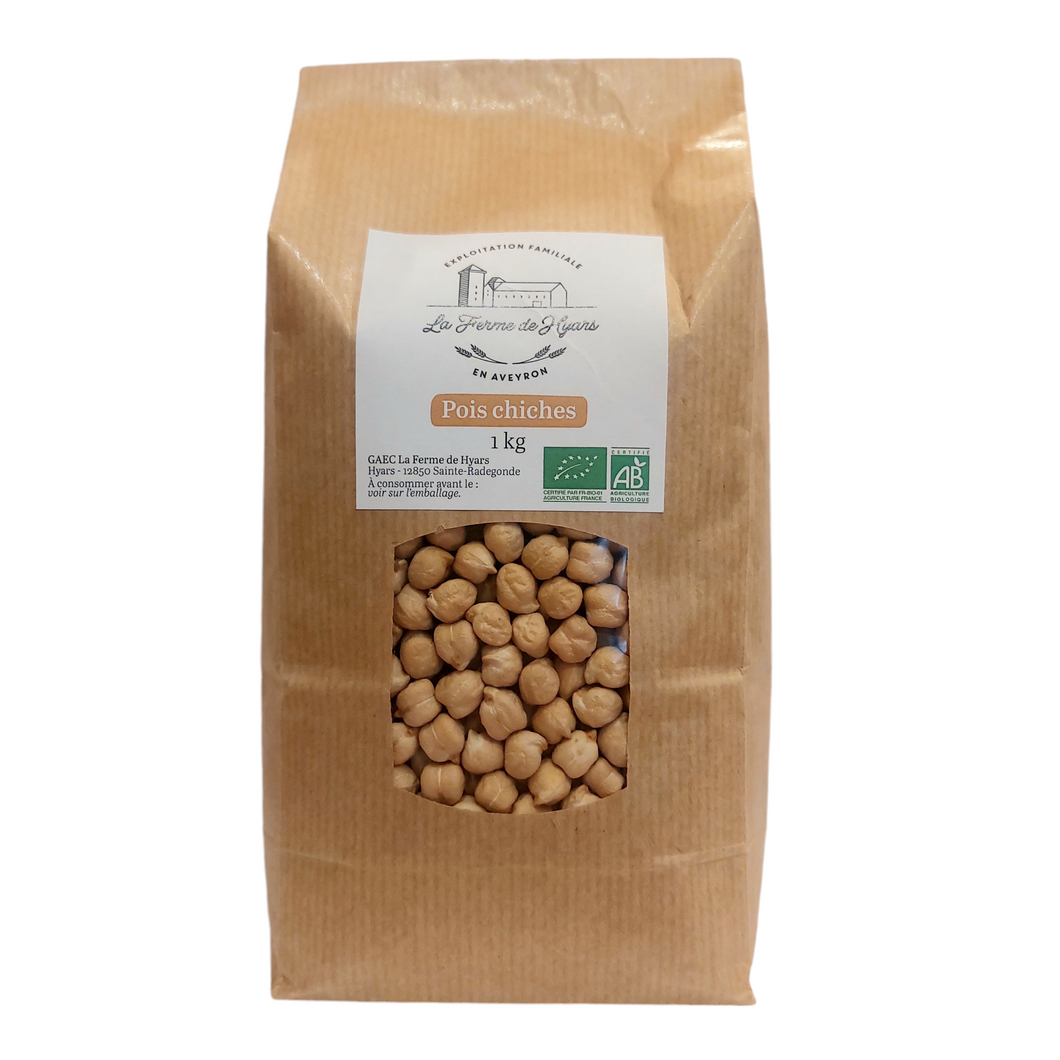 Pois Chiches Bio 1kg - Ferme de Hyars (Aveyron)