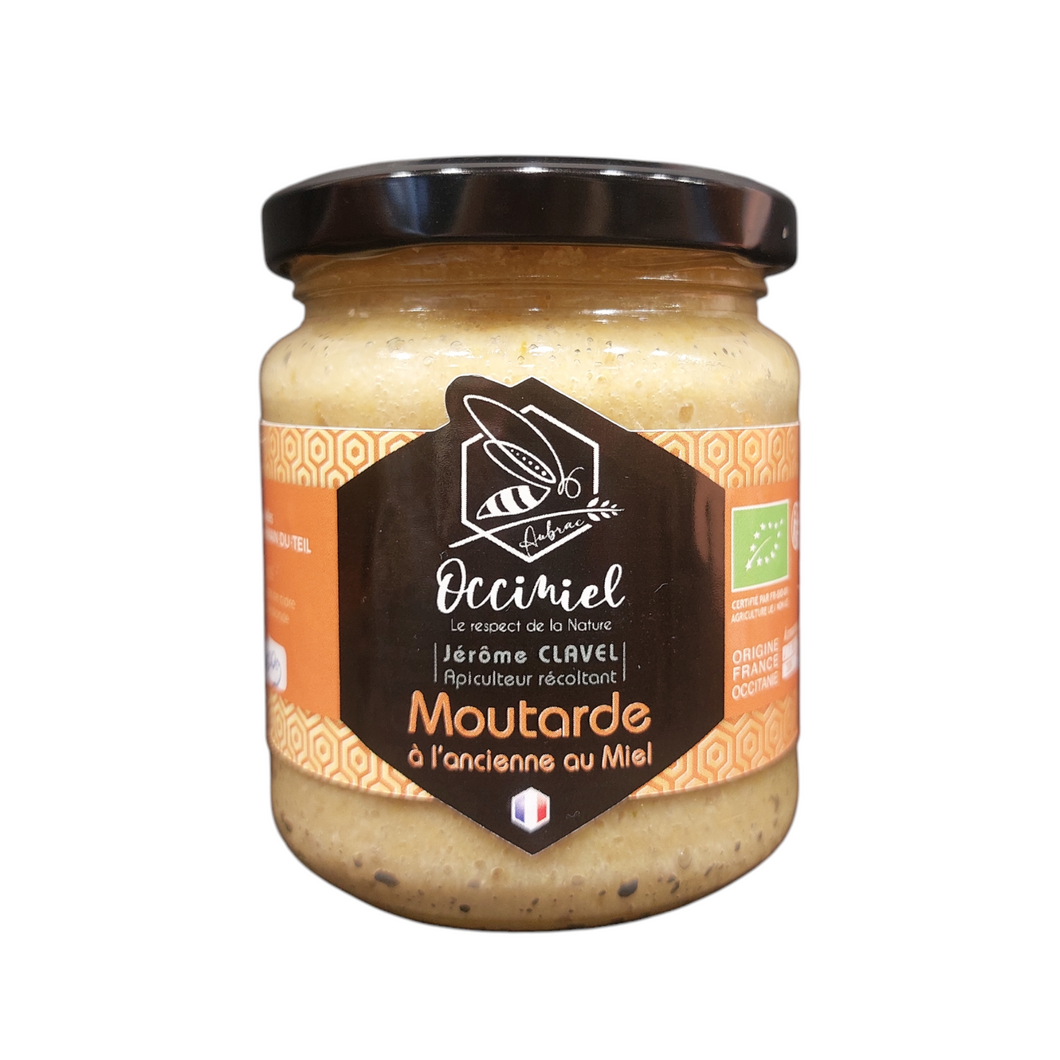 Moutarde au Miel à l’Ancienne Bio – Maison Occimiel 200g