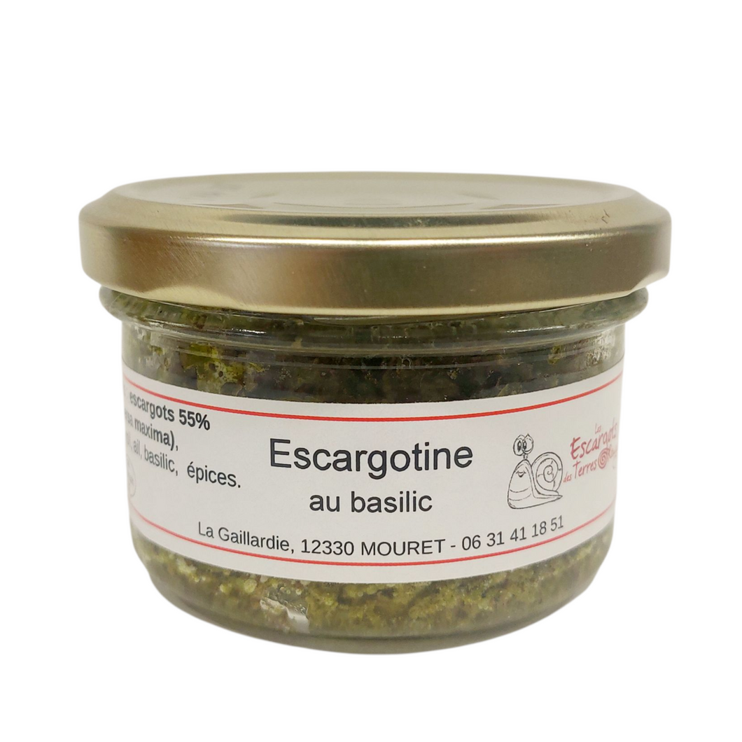Tartinade Escargots Basilic – Escargotine artisanale 80g