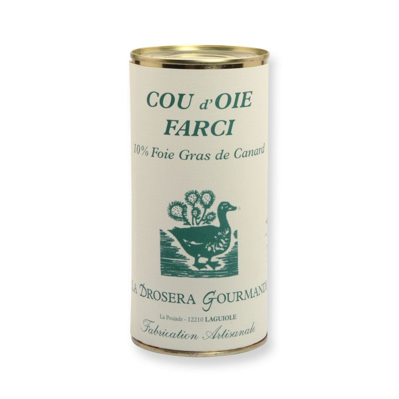 Cou d'oie farci 10% foie gras de canard 565g